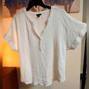 Ann Taylor V Neck Blouse Large Excellent Condition